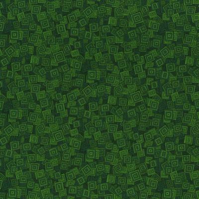 Hopscotch patchworkstof - Grønne firkanter