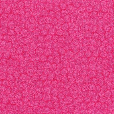 Hopscotch patchworkstof - Pink blomster