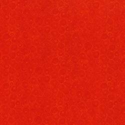 Hopscotch patchworkstof - Orange rød cirkler